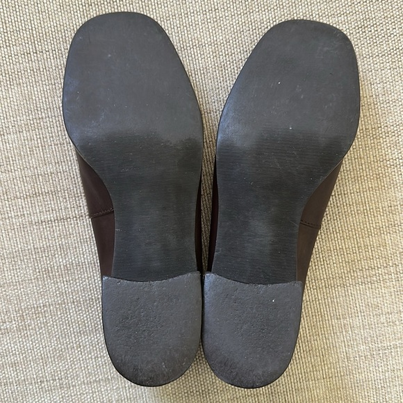 Y2K Nine West Hauser Soft Leather Slip- On Heeled Loafer Academia Vintage Size 9 - Picture 8 of 17